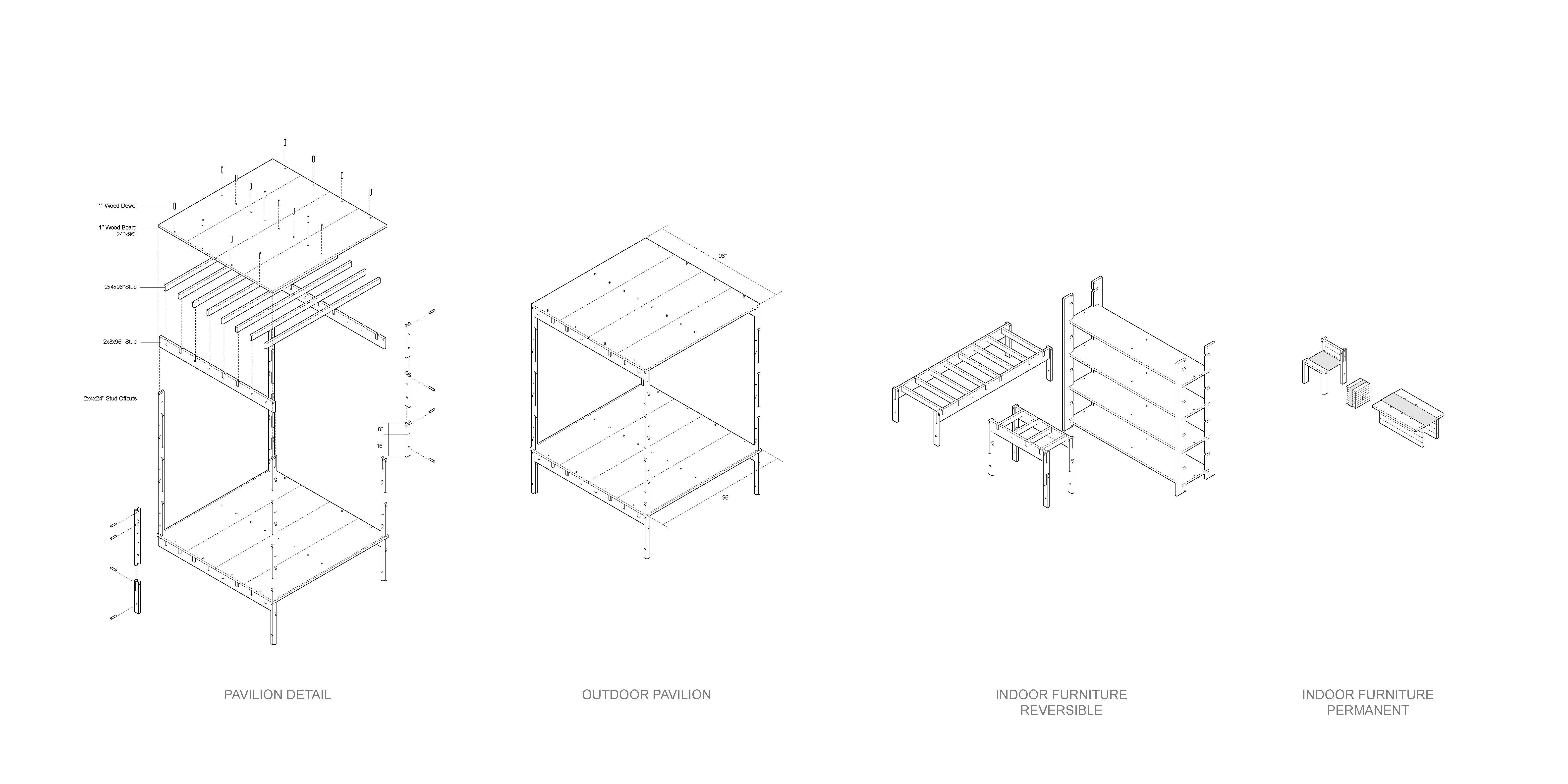 Pavilion assembly detail
